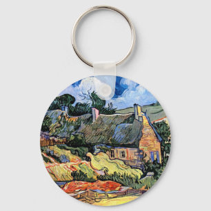 Porte-clés Vincent Van Gogh - Chaumières à Cordeville