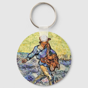 Porte-clés Vincent Van Gogh - Le Semeur - Peinture d'art fin