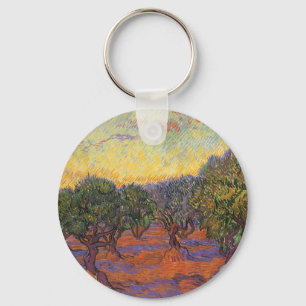 Porte-clés Vincent van Gogh - Olive Grove, Orange Sky