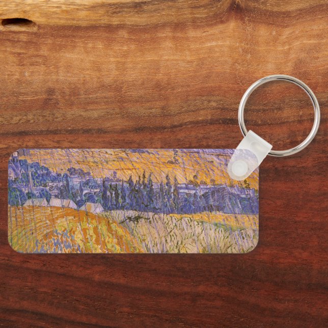 Porte-clés Vincent van Gogh - Paysage à Auvers dans la pluie (Recto)