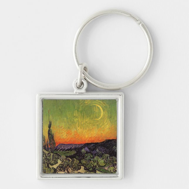 Porte-clés Vincent Van Gogh Paysage de Moonlit (Devant)