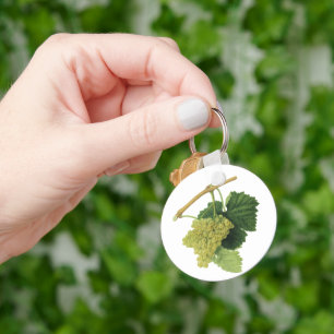 Porte-clés Vins blancs sur la vigne, fruits alimentaires Vint