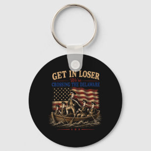 Porte-clés Vintage 4 juillet embarquez pour traverser le Dela