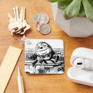 Porte-clés Vintage Alice in Wonderland, Humpty Dumpty on Wall