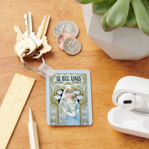 Porte-clés Vintage Art Nouveau Le Bec Liais, Privat Livemont