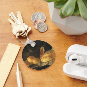 Porte-clés Vintage Baroque Encore Vie avec Pain, Tarte, Jambo