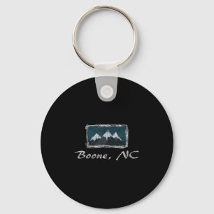 Porte-clés Vintage Boone North Carolina Hiver Skiing Fun