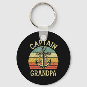 Porte-clés Vintage capitaine Grand-pa Bateau Pontoon Pêche Sa