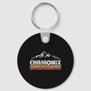 Porte-clés Vintage Chamonix Retro Montagne Hommes Femmes Souv