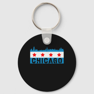 Porte-clés Vintage Chicago Flag