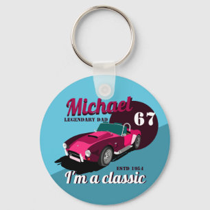 Porte-clés Vintage classique antique voiture légendaire nom d