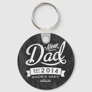 Porte-clés Vintage et l'oeil attraper Nouveau papa 2014