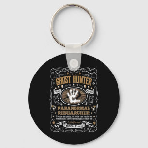 Porte-clés Vintage Étiquette Whiskey Ghost Hunter