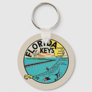 Porte-clés Vintage Florida Keys Porte - clé