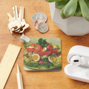 Porte-clés Vintage Food, Organic Mixed Green Mesclun Salad