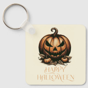 Porte-clés Vintage heureux citrouille Halloween