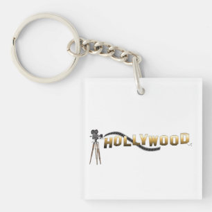 Porte-clés Vintage Hollywood Movie Director Cool de caméra