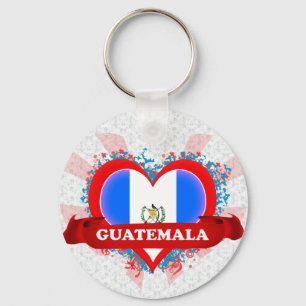 Porte-clés Vintage I Love Guatemala