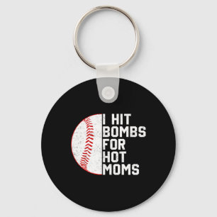 Porte-clés Vintage Je suis frappé par des bombes de baseball