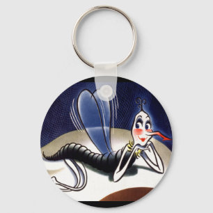 Porte-clés Vintage Madame Malaria Mosquito