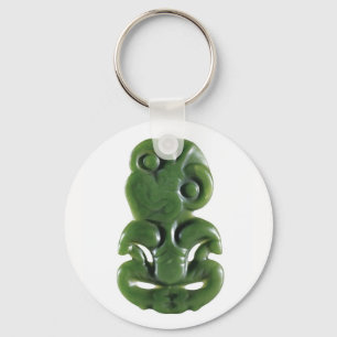Porte-clés Vintage Maori Greenstone Hei Tiki Porte - clés