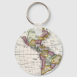 Porte-clés Vintage Map of North and South America