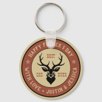 Vintage Meilleur papa Chasse Deer Logo Fête des pè