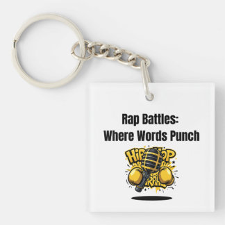Porte-clés Vintage Microphone Hip Hop Rap Battles Digital Ill