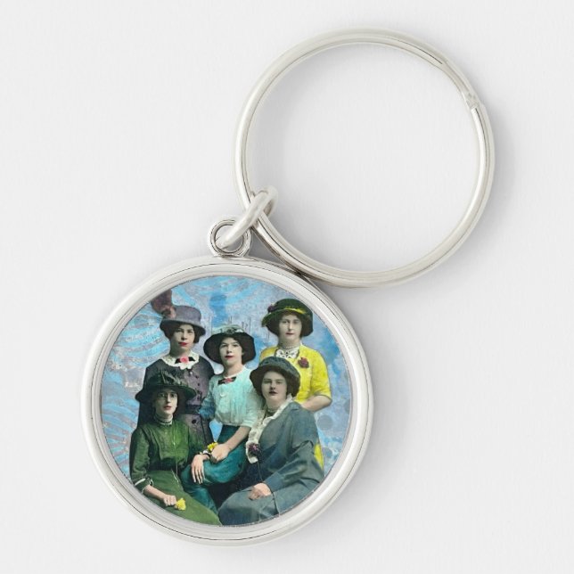 Porte-clés Vintage mixte - porte - clé des médias pour femmes (Devant)