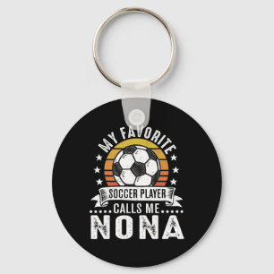 Porte-clés Vintage Mon Joueur De Football Favori M'appelle No