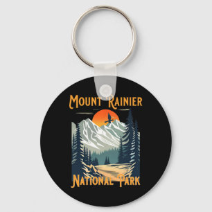 Porte-clés Vintage Mount Rainier National Park Souvenir Rando