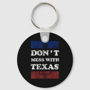 Porte-clés Vintage Ne Touche Pas Au Longhorn Lone Star State 
