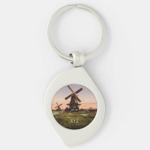 Porte-clés Vintage néerlandais Windmills porte - clé personna