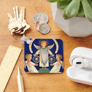 Porte-clés Vintage Noël, anges scandinaves Santa Lucia