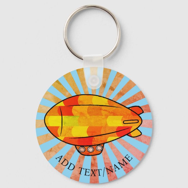 Porte-clés Vintage Print Blimon Ballon Sunny Sky (Recto)