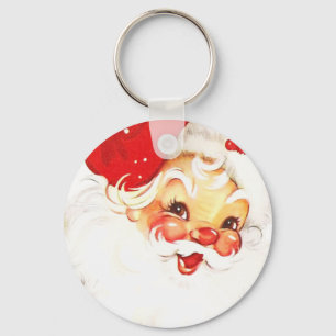Porte-clés Vintage Retro Jolly Vieux Noël du Père Noël