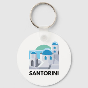 Porte-clés Vintage Santorin Grèce