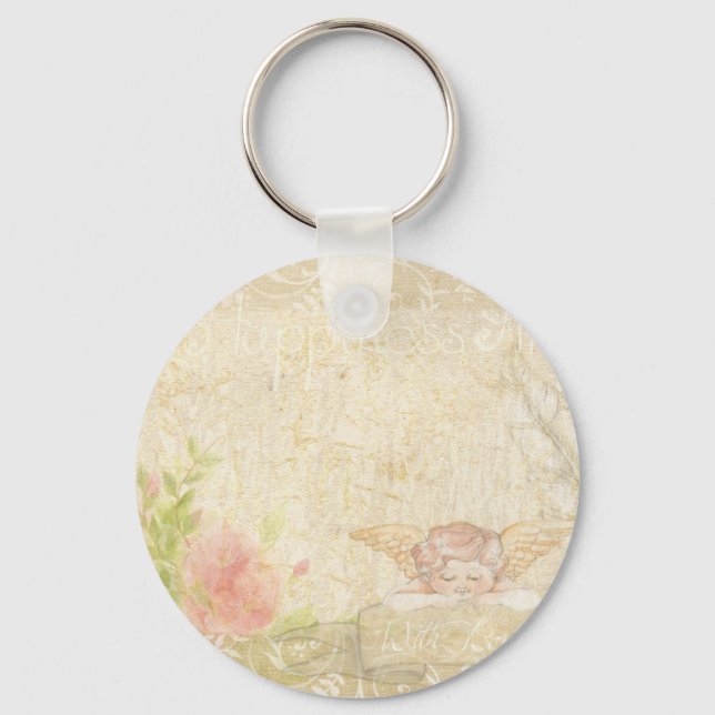 Porte-clés Vintage Shabby Chic (Recto)