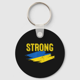 Porte-clés Vintage Ukraine Flag Ukraine Strong Retro Ukrainia
