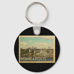 Porte-clés Vintage voyage de Minneapolis Minnesota
