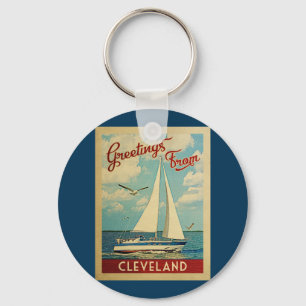Porte-clés Vintage voyage Ohio de voilier de Cleveland