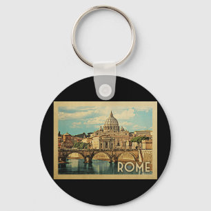 Porte-clés Vintage voyage Rome Italie