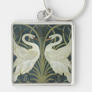 Porte-clés  Vintage Walter Crane Swan Rush and Iris  