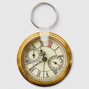 Porte-clés Vintage White Rabbit Ancient steampunk Watch