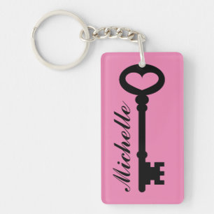 Porte - clés vintages avec nom et couleur personna