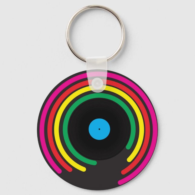 Porte-clés Vinyle rétro (Recto)