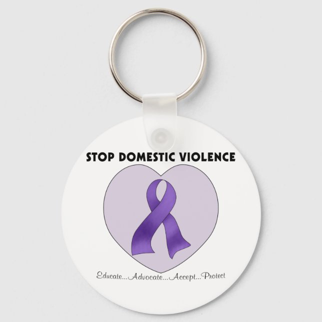 Porte-clés Violence domestique (Recto)