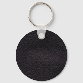 Porte-clés Violet foncé élégant élégant et chic cuir réel