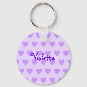 Porte-clés Violette en violet