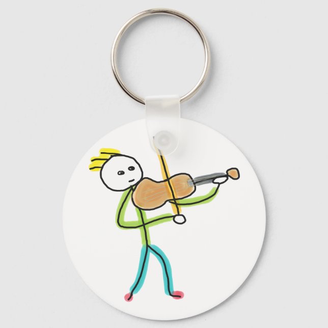 Porte-clés Violon Stickman (Recto)